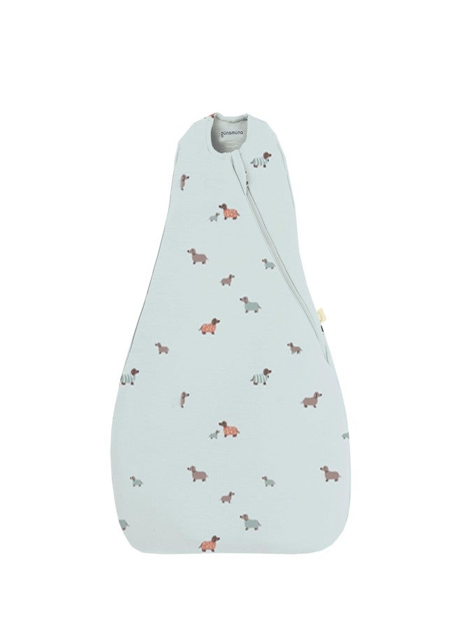 GUNAMUNA Transitional Swaddle Sleep Bag – Soothes Infants 3-6 Months, Easy Diaper Changes with WONDERZiP, 1.0 TOG, Woof - Image 1